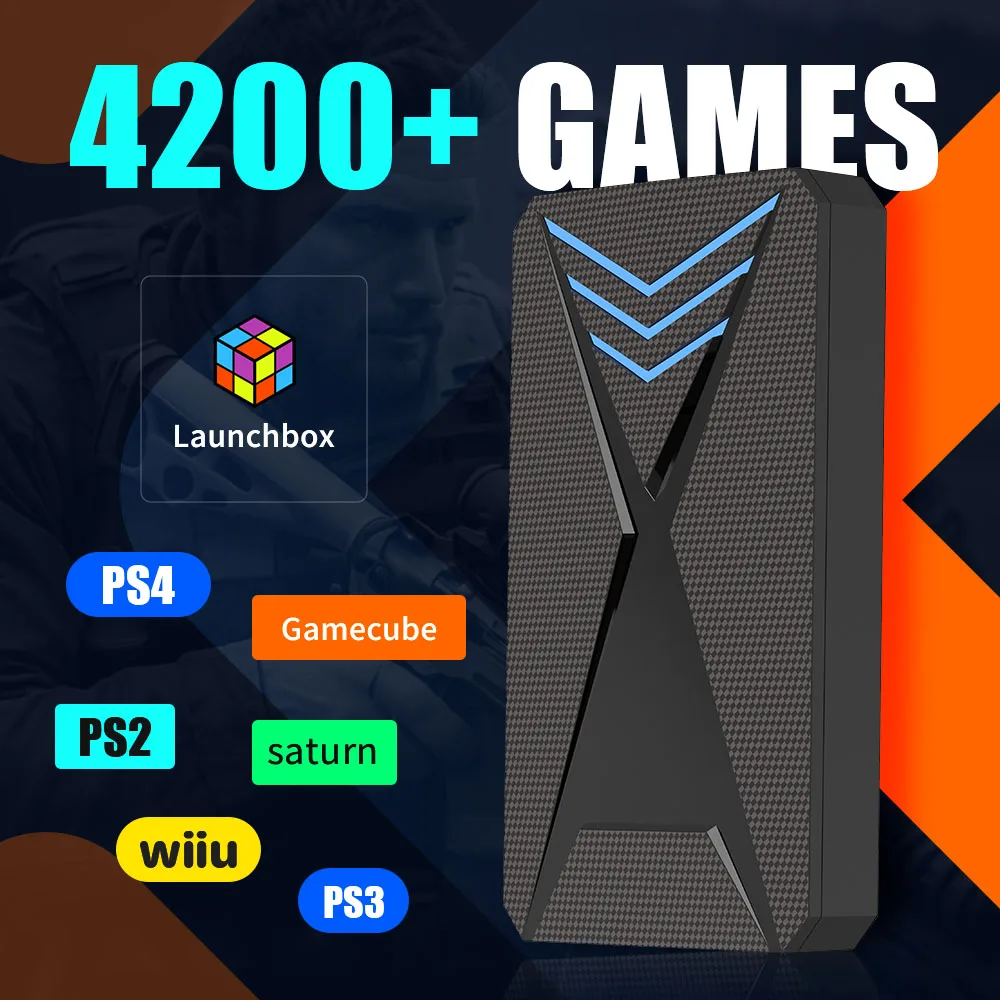 Retro Gaming N64 - Launchbox ฮาร์ดไดรฟ์เกมภายนอกขนาด 2TB พร้อมเกม 4200+ เกม