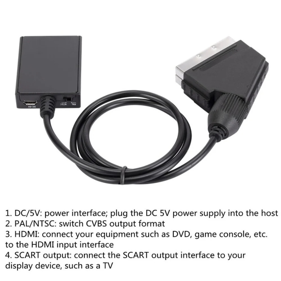 รองรับ HDMI เป็นตัวแปลงสการ์ต  - Scart To Hdmi บทวิจารณ์และราคา