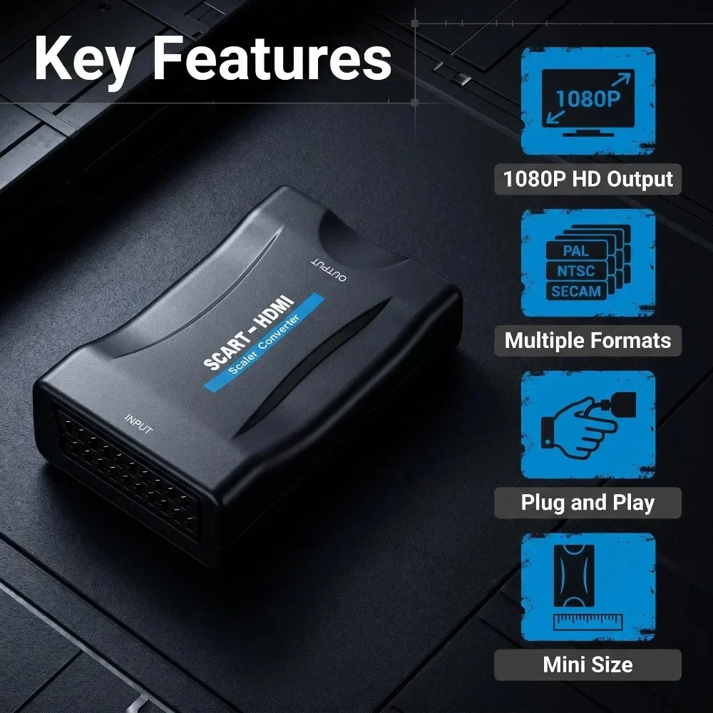 อะแดปเตอร์แปลงสัญญาณ SCART เป็ - Scart To Hdmi บทวิจารณ์และราคา
